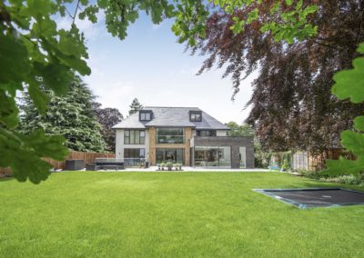 Six bedroom bespoke build Buckinghamshire - Rear of property and garden image