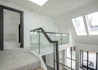 Six bedroom bespoke build Buckinghamshire - Landing and staircase image
