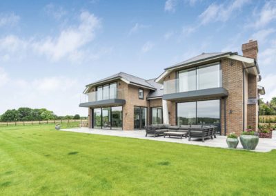 Four bedroom detached new build property in South Oxfordshire - Rear of house and gardens image