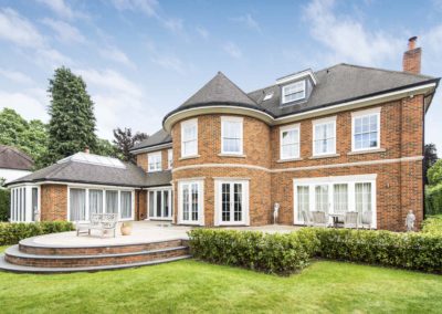 Six bedroom detached new build property in Buckinghamshire, with annex - Rear of house and garden image